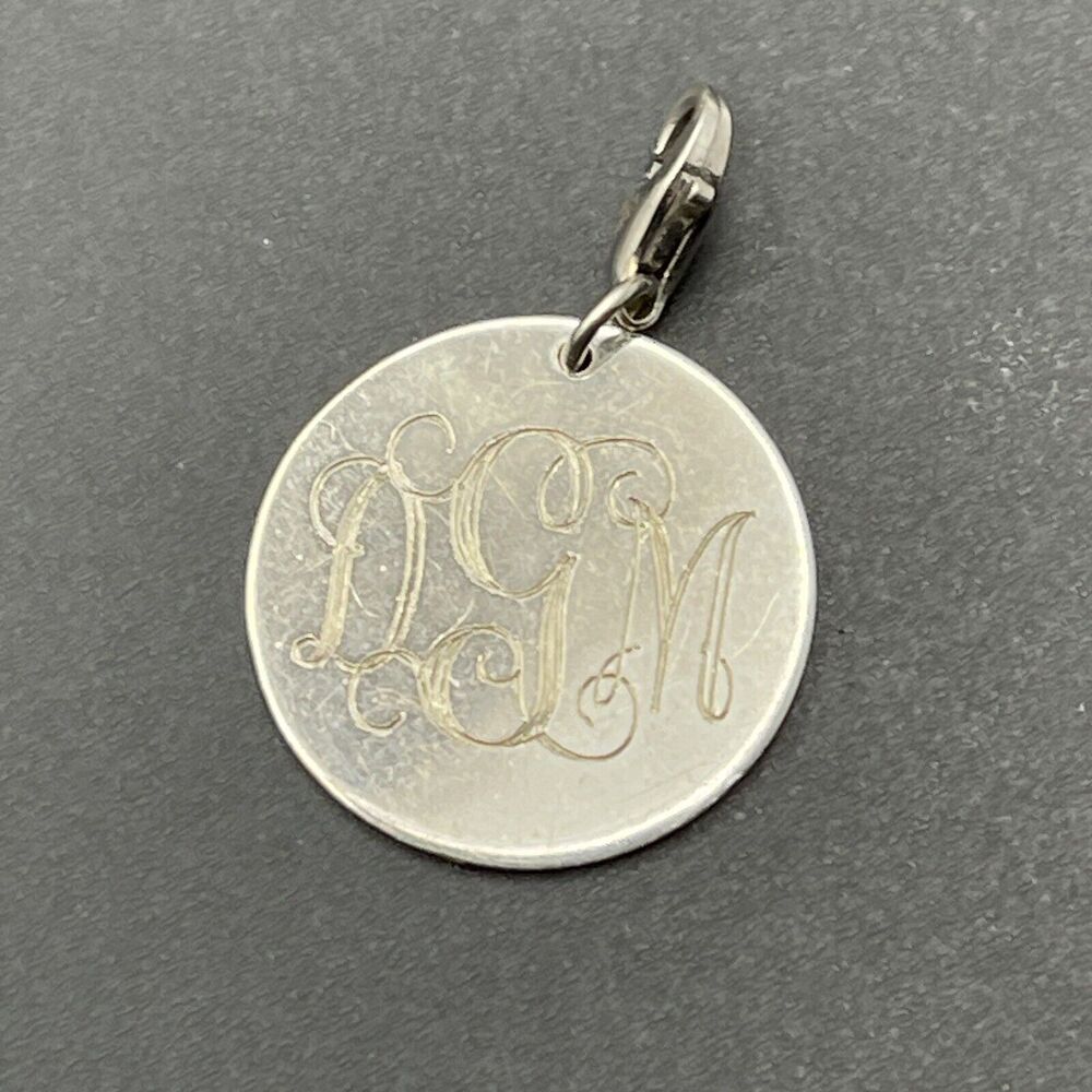 Atasay Kuyumculuk AK 925 Turkey Sterling Silver Round Bracelet Charm or Pendant